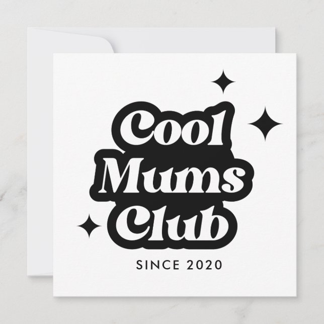 Modern Cool moms club Retro Vintage Groovy (Front)