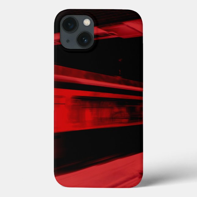 Modern, cool motion concept in red and black Case-Mate iPhone case (Back)