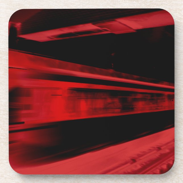 Modern, cool motion concept in red and black coaster (Front)