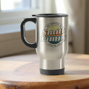 Modern Cool Simple Colourful Family Vacation Travel Mug