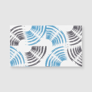 Modern, cool, trendy blue abstract brush strokes