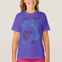 Modern, cool, trendy blue abstract brush strokes