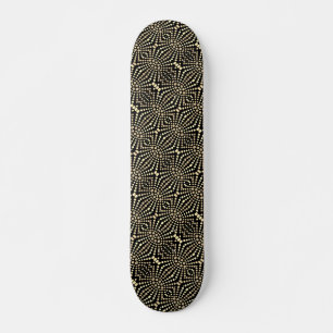 Modern Cool & Trendy Dot Art Skateboard