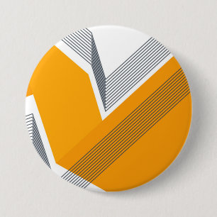 Modern, cool, trendy, urban, simple geometric art 7.5 cm round badge
