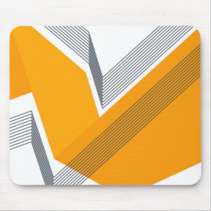 Modern, cool, trendy, urban, simple geometric art mouse mat