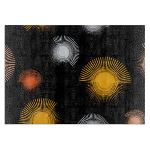 Modern, Cool, unique, trendy, urban brush strokes Cutting Board