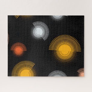 Modern, Cool, unique, trendy, urban brush strokes Jigsaw Puzzle