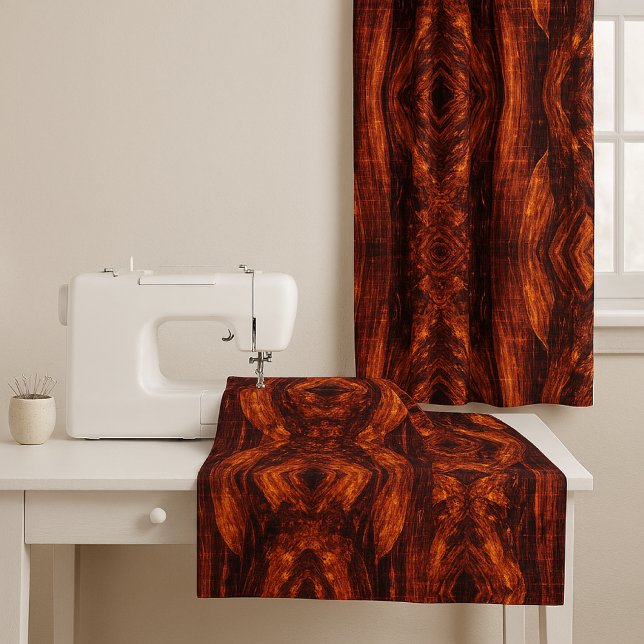 Modern Copper and Black  Fractal Designed Fabric (Creator Uploaded)