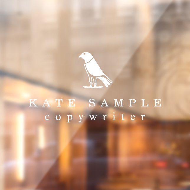Modern Copywriter Personal Brand Bird Window Cling (Sheet 2)