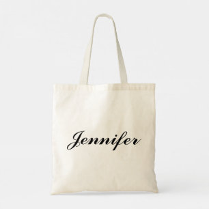 Modern Coquette Customise Name Chic Bridesmaid Tote Bag