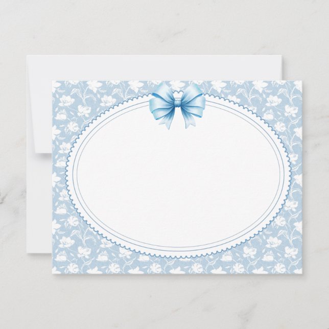 Modern "Coquette" Style "Thank You" Card (Front)