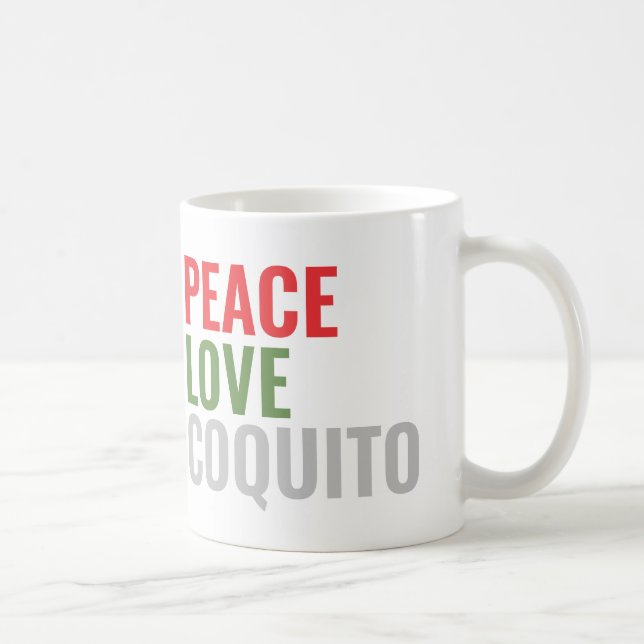 Modern Coquito Christmas Coffee Mug (Right)