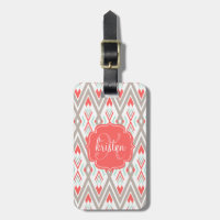 Modern Coral Geometric Tribal Aztec Personalised