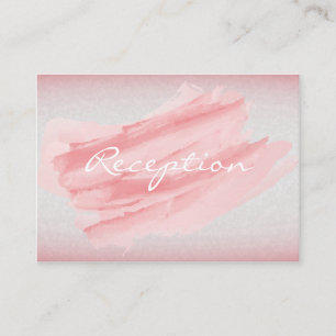 Modern Coral Watercolor Splash Enclosure Card