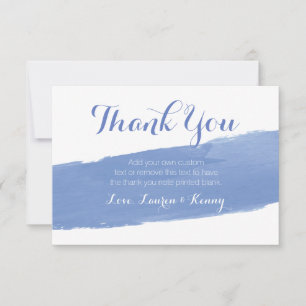 Modern, Cornflower Blue Thank You Cards