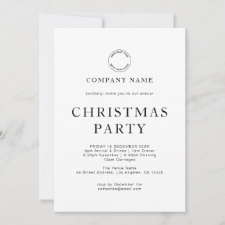 Modern Corporate Any Colour Christmas Party  Invitation