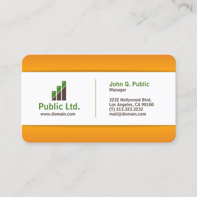 Modern Corporate Business Card (Front)