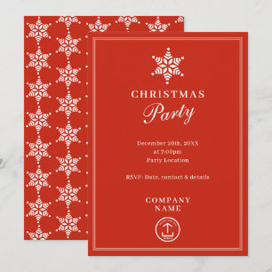 Modern Corporate Business Christmas Party Invitation