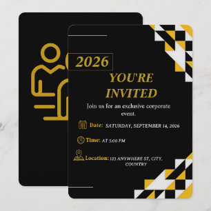 Modern Corporate Event Invitation Editable 