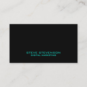 Modern corporate futuristic minimalistic elegance business card