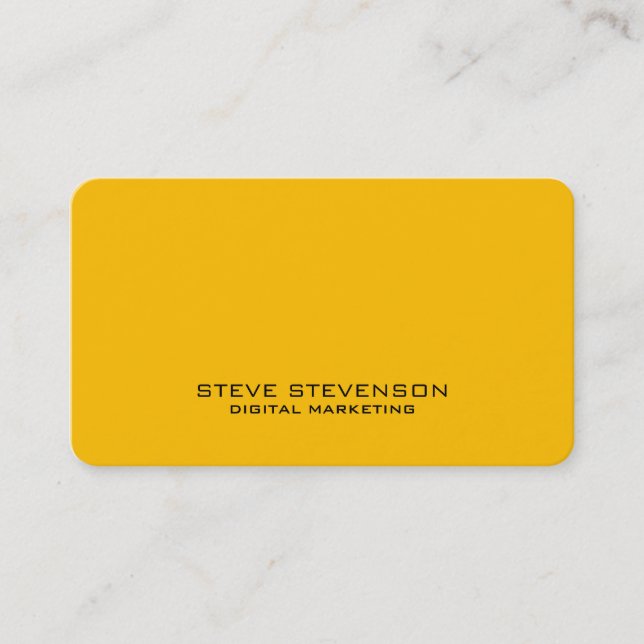 Modern corporate futuristic minimalistic lemon business card (Front)