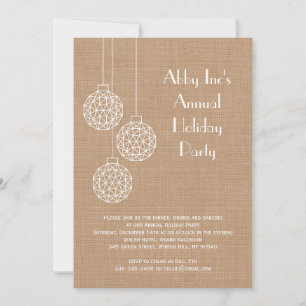 Modern Corporate Holiday Party Invitation - brown