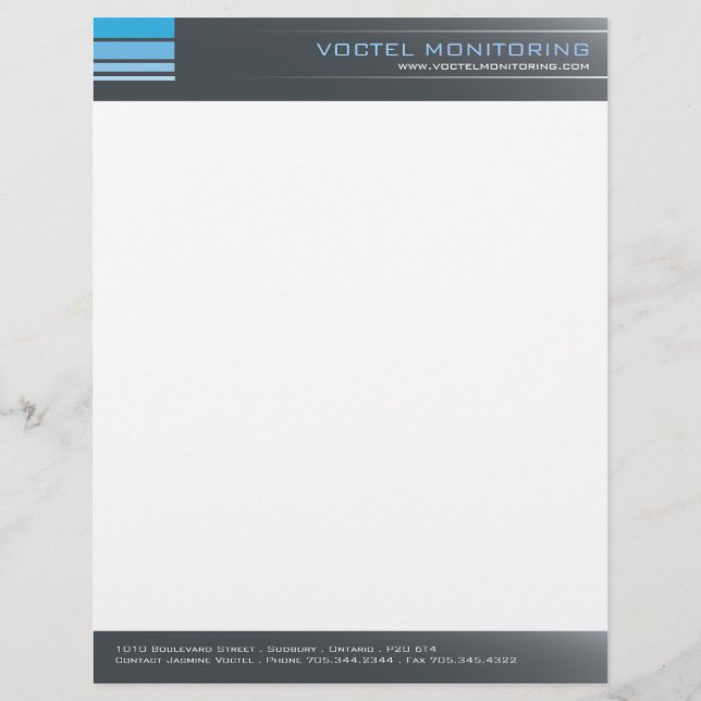 Modern Corporate Letterhead (Front)