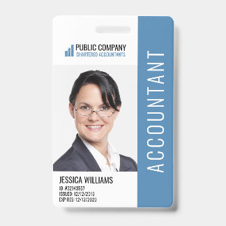 Modern Corporate Logo Photo Employee ID Badge