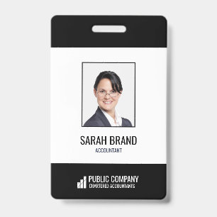 Modern Corporate Staff Employee Business ID Badge