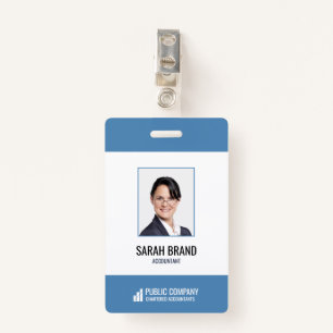 Modern Corporate Staff Employee Business ID Badge