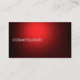 Modern Cosmetologist Professional Business Card