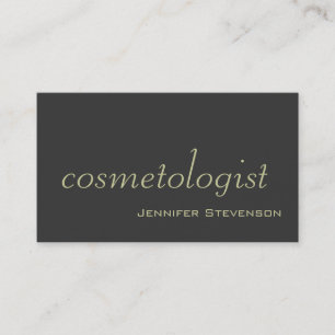 Modern Cosmetologist Professional Business Card