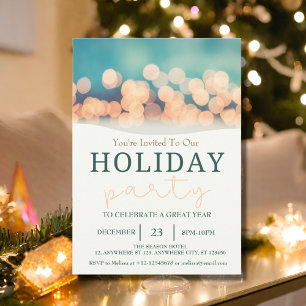   Modern Cosy Festive Holiday Party  Invitation