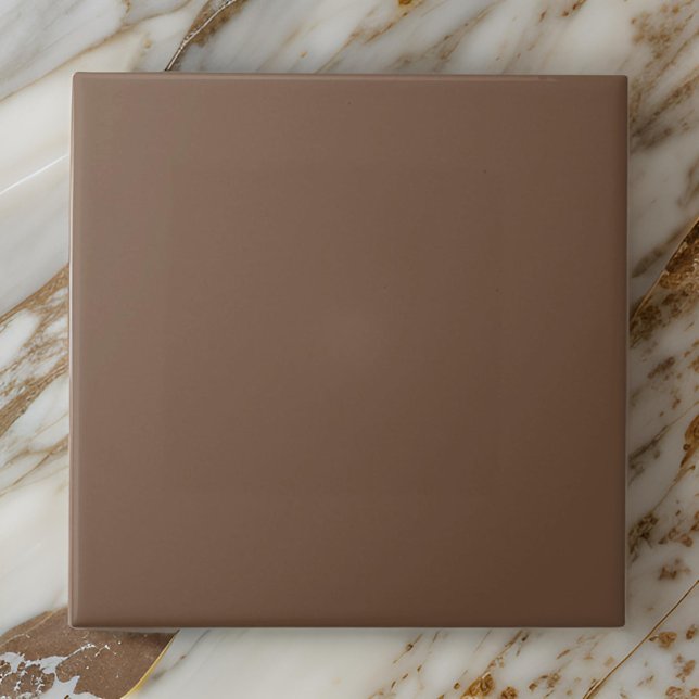 Modern Cosy Solid Colour Bison Brown Tile (Creator Uploaded)