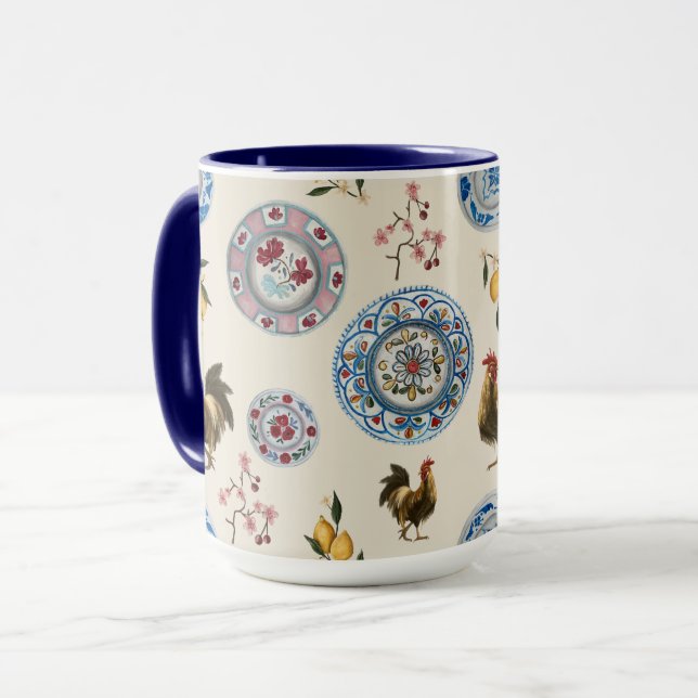 Modern Cottage Farmhouse Cream Mug (Front Left)