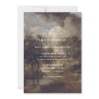 Modern cottage, fine art wedding invitation