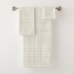 Modern Cottage Plaid Bath Towel Set