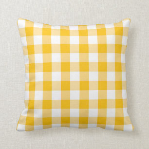 Modern Country Gingham Check Pattern Cushion