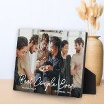 Modern Couple 3 Photo Collage Best Couple Ever Plaque<br><div class="desc">Modern Couple 3 Photo Collage Best Couple Ever Photo Plaque</div>