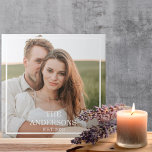 Modern Couple Collage Photo & Minimal Family Gift Tile<br><div class="desc">Modern Couple Collage Photo & Minimal Family Gift</div>