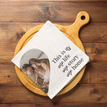 Modern Couple Family Photo & Family Quote Gift Tea Towel<br><div class="desc">Modern Couple Family Photo & Family Quote Gift</div>