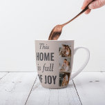 Modern Couple Family Photo & Family Quote Latte Mug<br><div class="desc">Modern Couple Family Photo & Family Quote</div>