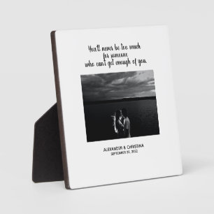 Modern Couple Personalised Love Quote Plaque