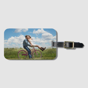 Modern Couple Photo Keepsake Luggage Tag