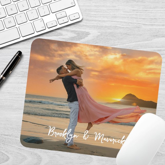 Modern Couple Photo  Mouse Mat (Creator Uploaded)