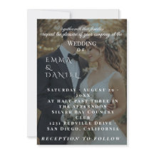 Modern Couple Photo Wedding Invitation template 