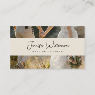Modern Couple Wedding Celebrant Business Card