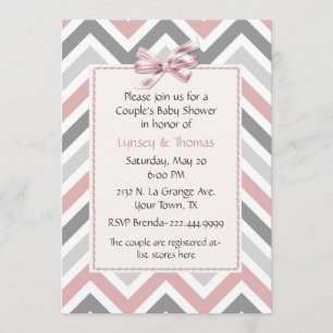 Modern Couple's Baby Shower Invitation