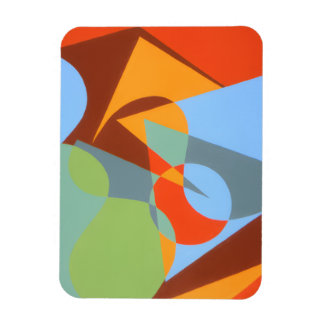 Modern Cowboy Boot Abstract Magnet