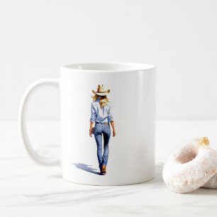 Modern Cowgirl Walk Coffee Mug